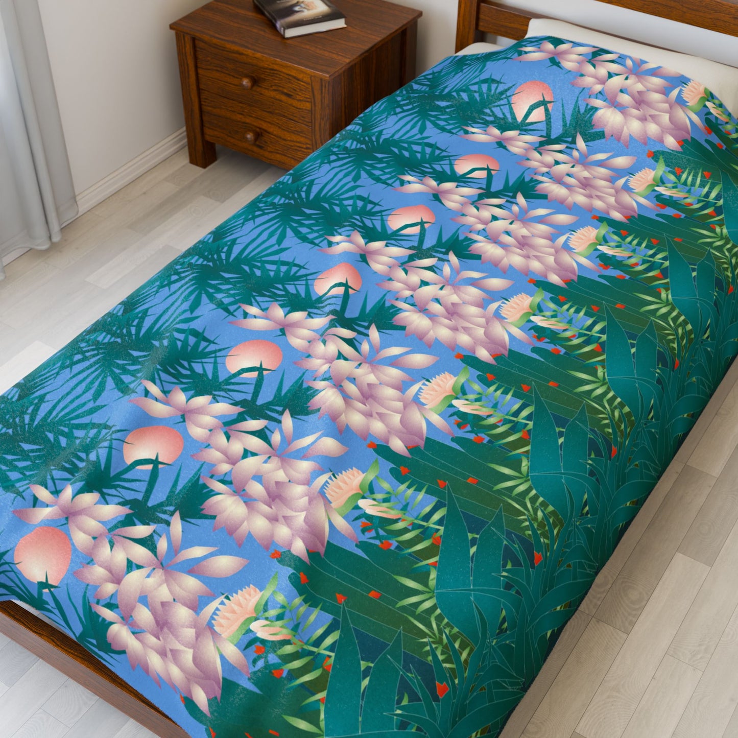 Tropical Stereogram Velveteen Plush Blanket