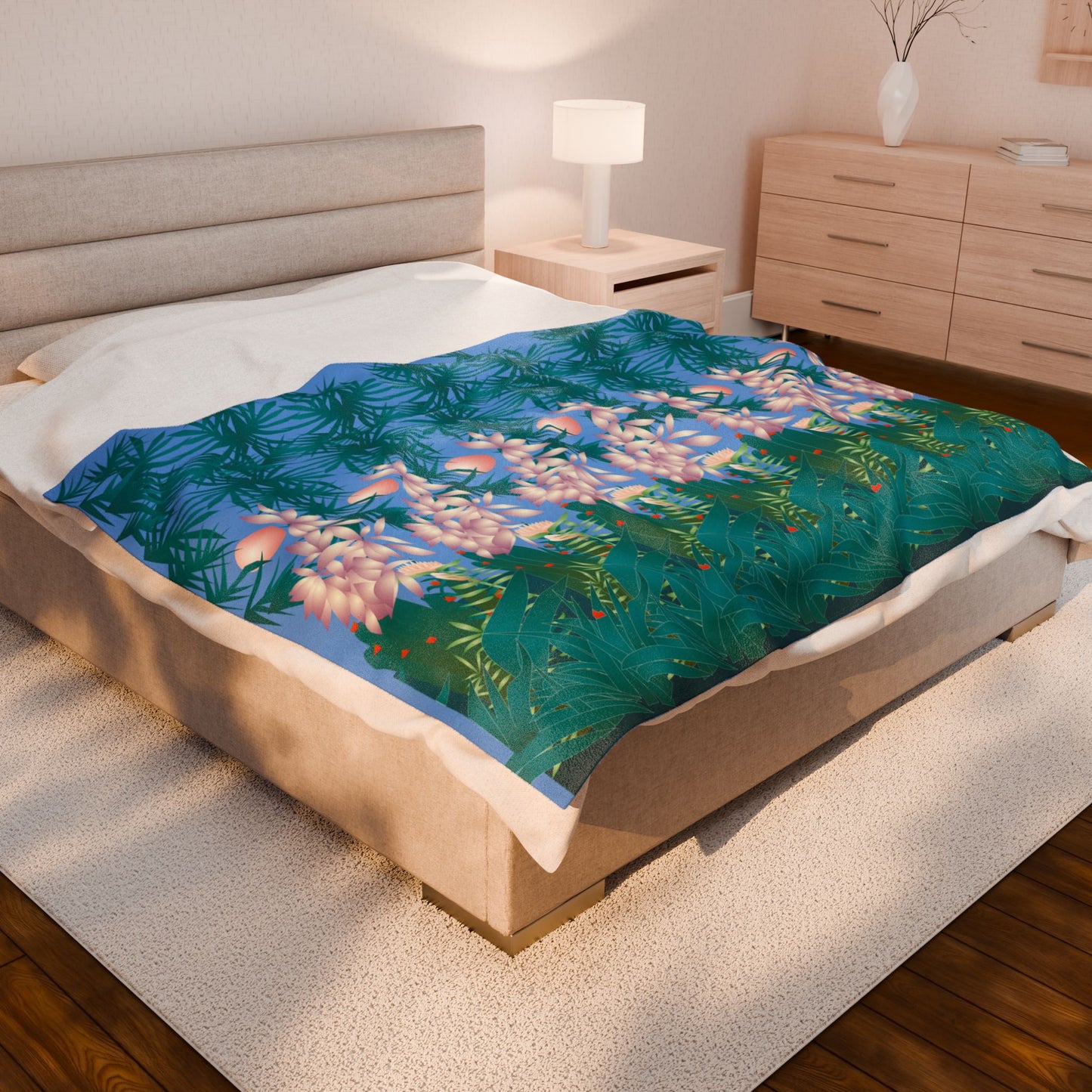 Tropical Stereogram Velveteen Plush Blanket