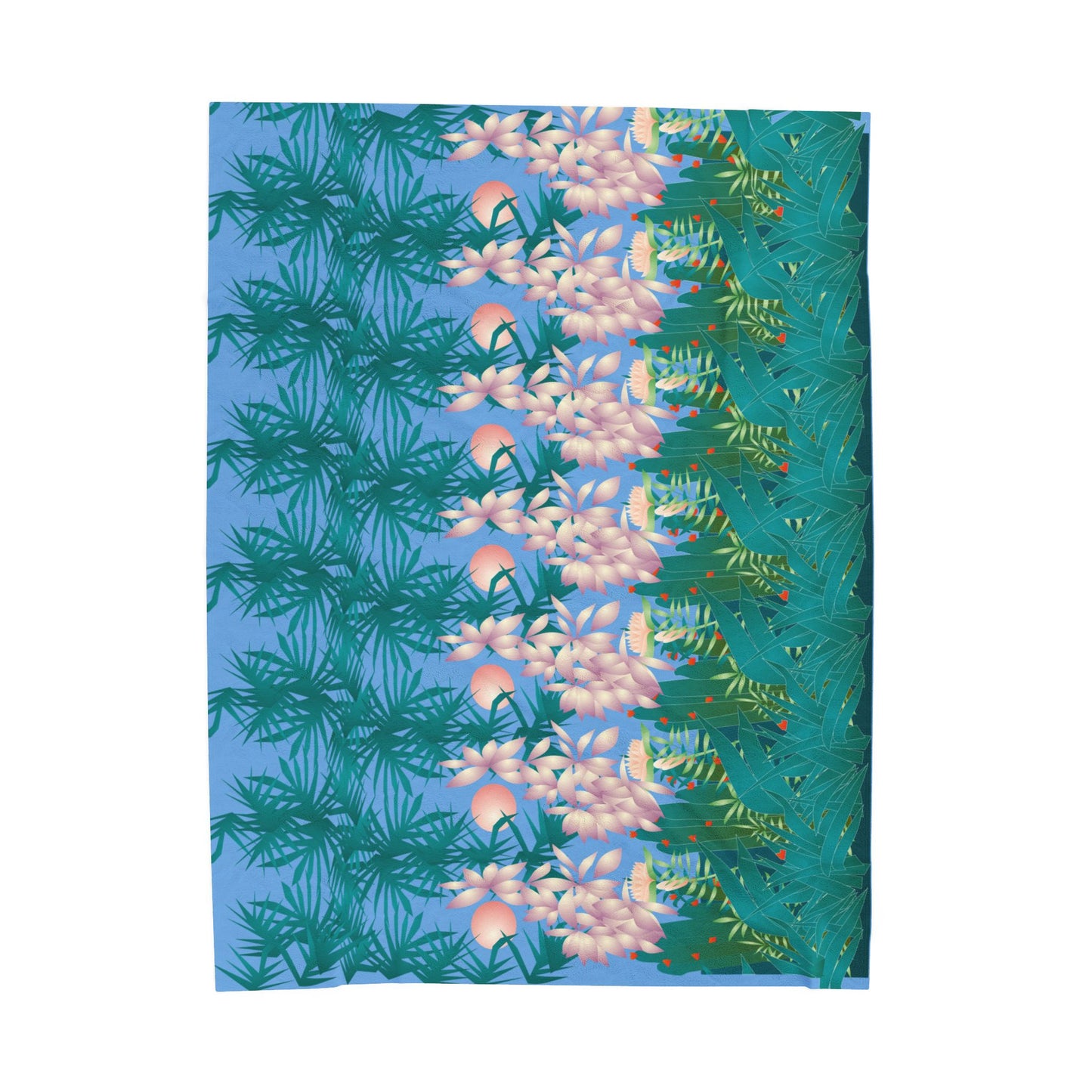 Tropical Stereogram Velveteen Plush Blanket