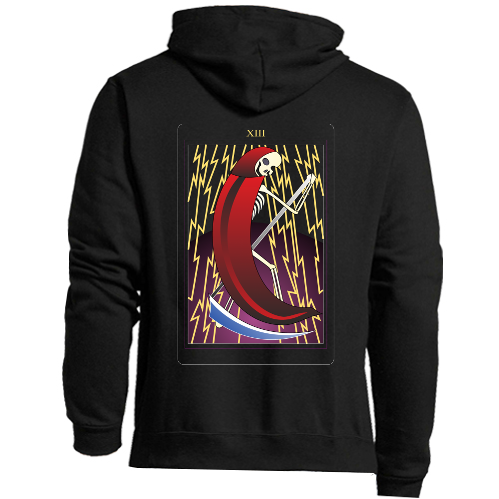 tarot death black hoodie