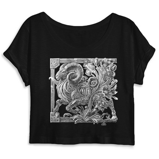 Aries crop top black