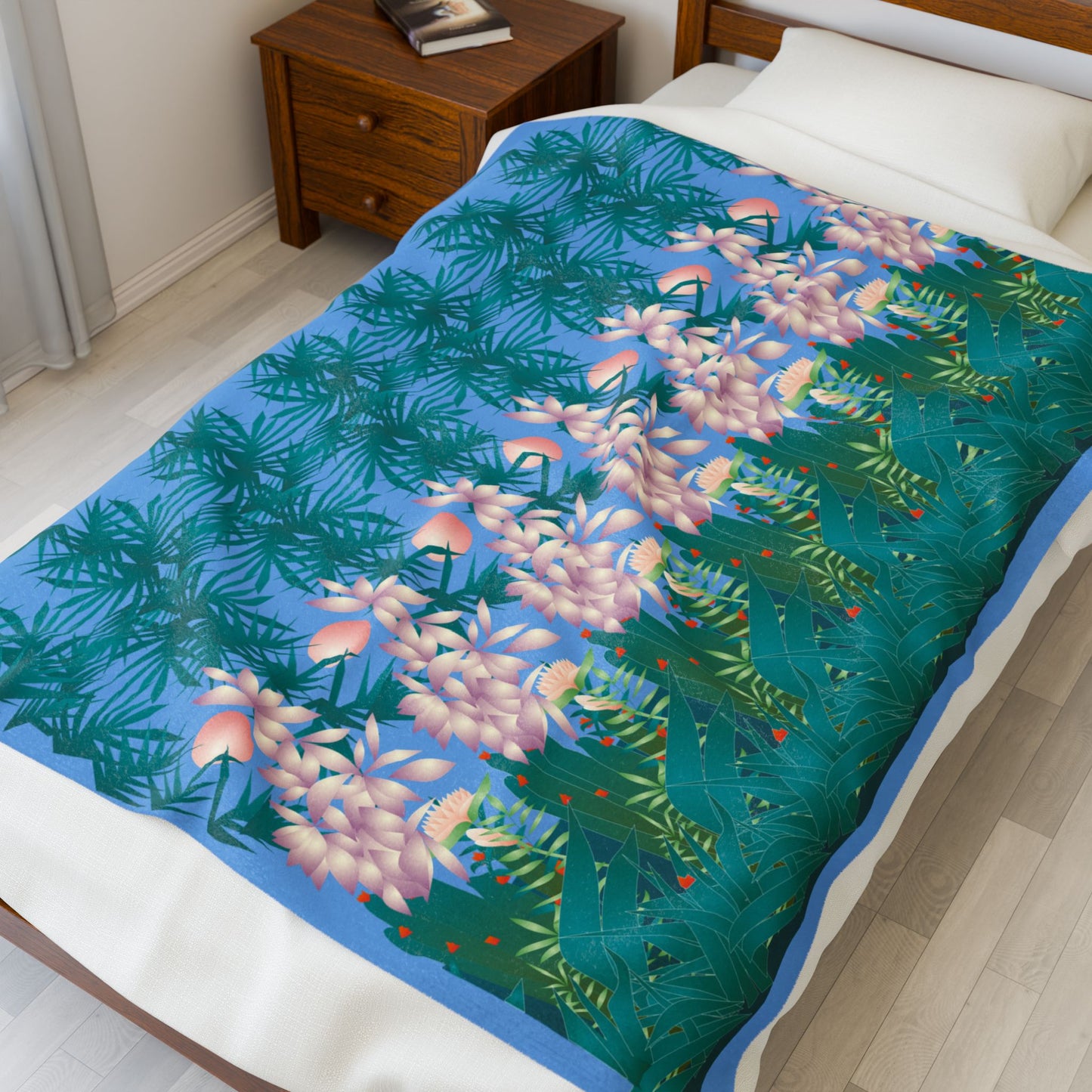 Tropical Stereogram Velveteen Plush Blanket